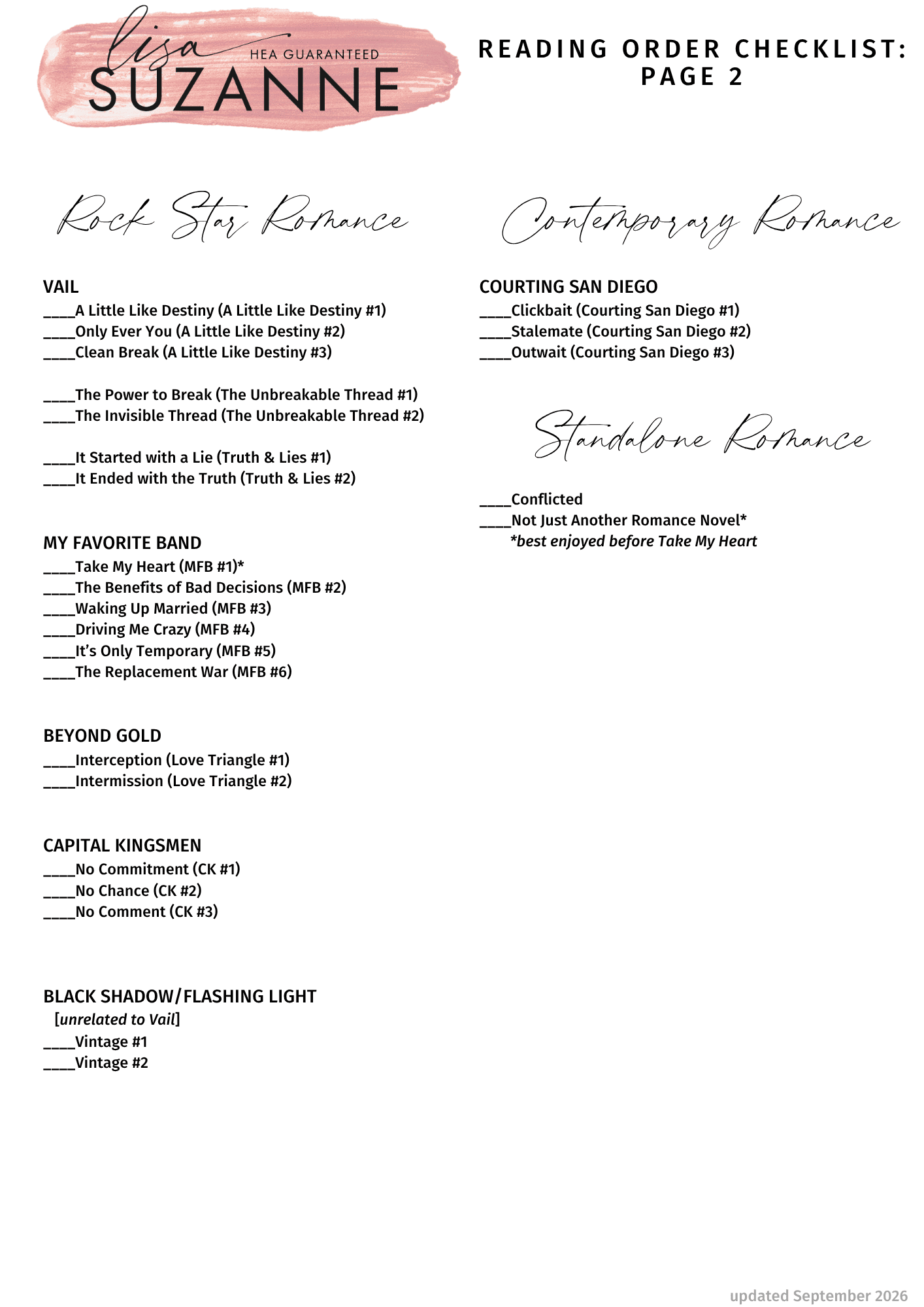 reading order - other